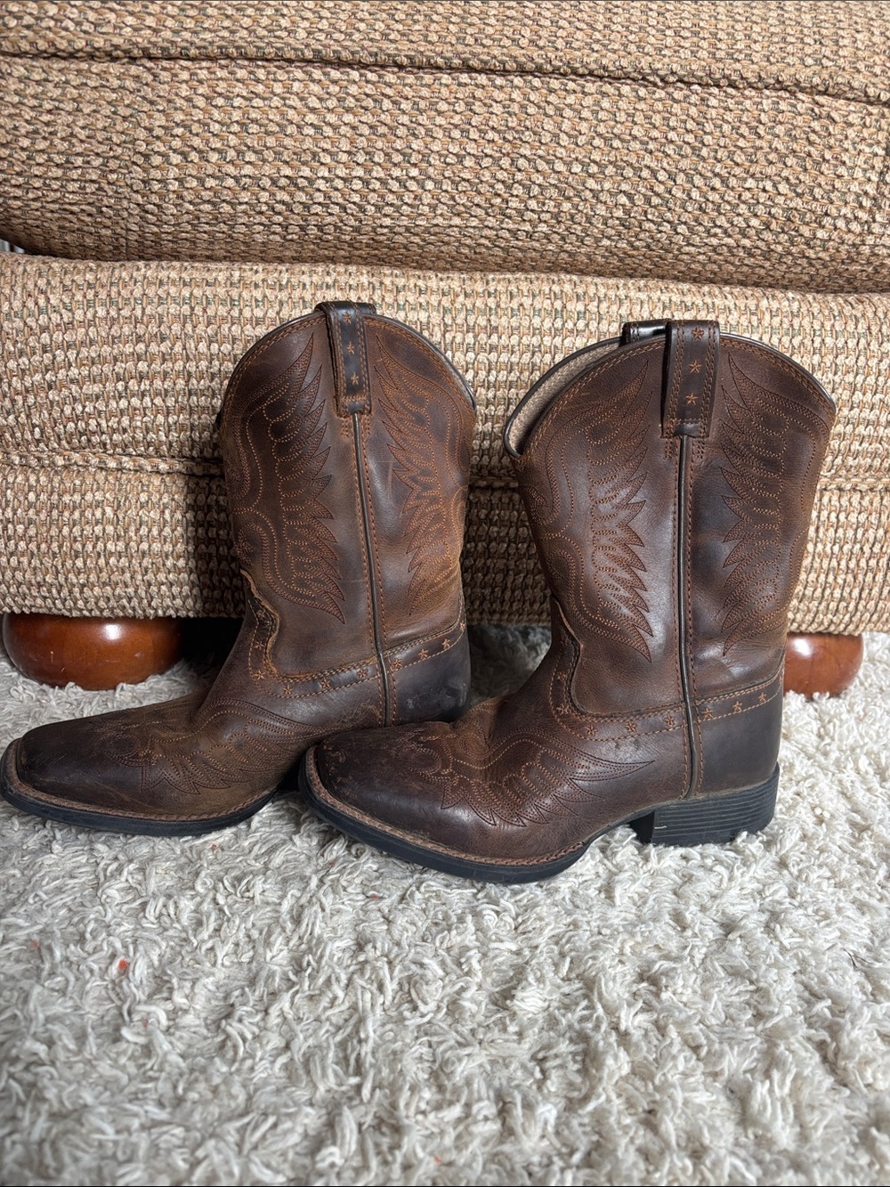 Ariat Brown Kids Cowboy Boots